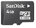 PC Hardware : Sandisk 4GB MicroSDHC  Memory Card with SD Adapter (BULK Packaging)