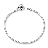 Sterling Silver Reflections Kids Clasp Polished Bracelet 4.25 Inches (2mm Diameter)