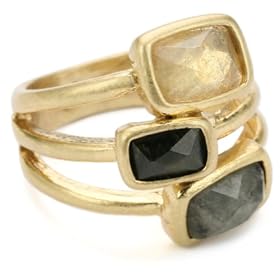 Kenneth Cole New York Worn And Stone Stackable Look Ring, Siz