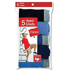 Boys Hanes 5 Pair Dyed Cotton Briefs Assorted - B780P5