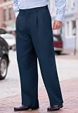 Comfort Waist Plain Front Dress Slacks