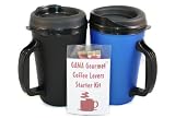 Gourmet 20 oz Aladdin Coffee Blue & Black Mug Kit