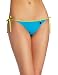 Calvin Klein Women's ckone string classic swimsuit bottom,Cyan Blue,Medium