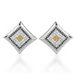 Stud Earrings With 3.20ctw Cubic zirconia Made in 925 Sterling silver. Total item weight 7.5g Length 19mm