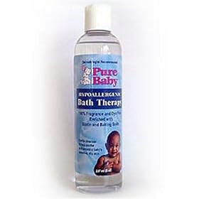 Pure Baby Hypoallergenic Bath Therapy 237ml For Dry Delicate Skin and Infant Eczema