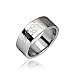 Surgical Stainless Steel Ring with Pentagram and Tribal Designs