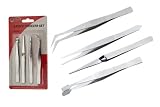 4 PIECE TWEEZER SET
