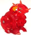 Bakugan B2 New Vestroia LOOSE Single Figure Pyrus Nova 12 [Red] TRANSLUCENT Single Headed Hydranoid
