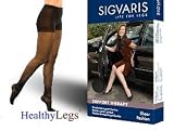 Sigvaris Sheer Support Pantyhose Therapy for Women Moderate Compression 15-20mmHg Size D Navy