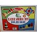 4 In One Melissa & Doug Classic Wooden Toys - Stack & Sort Board, Deluxe Wooden Pound-A-Peg, Rainbow Stacker & Unit Blocks on Wheels