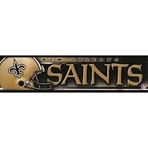 New Orleans Saints - Helmet & Name Bumper Sticker