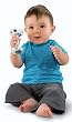 Fisher-Price baby's First Silver Dumbbell Rattle