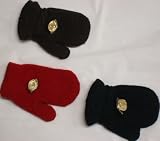 One Size Magic Mitten Trimmed with Golden Carnation for Ages 0-2 Years