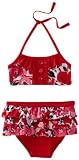 Penelope Mack Baby-girls Infant 2 Piece Floral Arista Swimsuit Red 18 Months