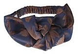 L. Erickson USA Knot Turban - Embossed Blue Dahlia