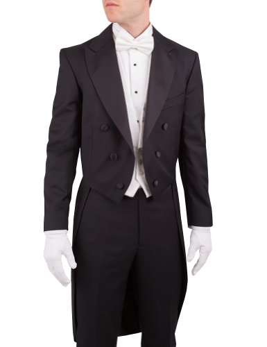 Alexander Dobell Men's White Tie Jacket
