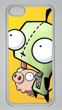 Gir and Piggy Custom PC Transparent Case for iPhone 5C by icasepersonalized