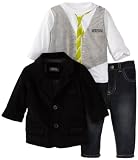 Kenneth Cole Baby-boys Infant Blazer with Long Sleeve Tee and Jean