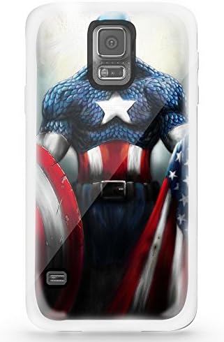 Captian America American Flag for Iphone and Samsung Galaxy (Samsung Galaxy s5 white)