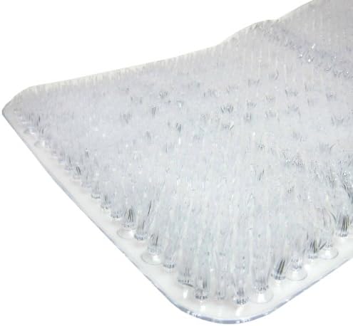 Massaging Soft Bristles Cushioned Eco Friendly Tub Mat - 22.5"x13.5" (Clear)