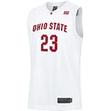 Nike - Nike Elite Ohio State Buckeyes #23 White Replica Basketball Jersey