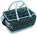 Mackinac Moon Open Top Craft Tote-blue/charcoal