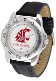 Washington State Cougars NCAA "Sport" Mens Watch (Leather Band)