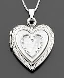 Sterling Silver Mother-of-Pearl Heart Locket