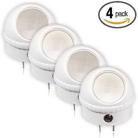 Maxxima MLN-10 LED Night Light with Sensor (Pack of 4)