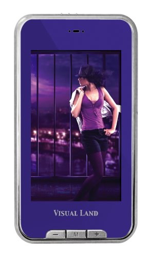 Visual Land ME-975L-8GB-PRP V-Touch Pro 8 GB 3-Inch Touchscreen MP3 Player with Camera - Purple