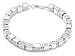 Buckley Ladies Rhodium Spinning Squares Bracelet