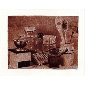 Coffee Grinder Art Poster Print by Tony Casper, 10x8