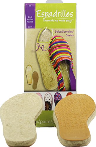 Dritz Espadrilles Adult Soles & Pattern, Size 10