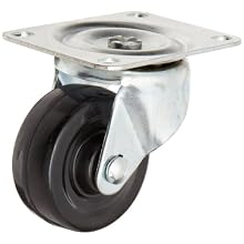 RWM Casters Swivel Plate Caster with Plain Bearing 200 lbs Load Capacity