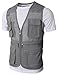 H2H Mens Casual Work Utility Hunting Travels Sports Mesh Vest With Pockets
