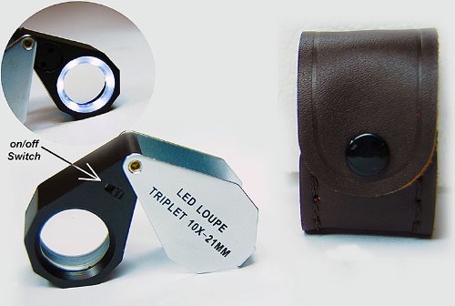 SE Triplet 10X - 21mm LED Illuminated Loupe
