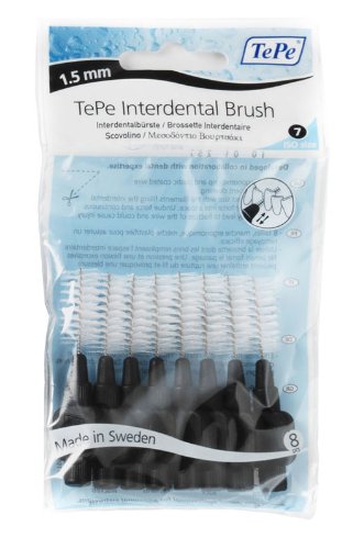 TePe Interdental Brush Black (1.5mm Pack of 8)