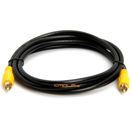 1x RCA Composite Video Subwoofer Digital Coax S/PDIF Patch Cable 6 feet 6ft