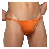 Groovin' Orange String Bikini Brief