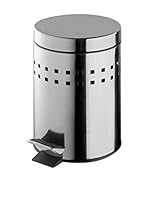 Bisk Cubo De Basura Con Pedal Basic Squares 3L cromo