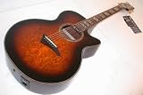 Dean Guitars Performer Quilt Ash A/E - TBZ Acoustic-Electric Guitar with Aphex