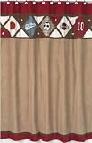 All Star Sports Shower Designs Red