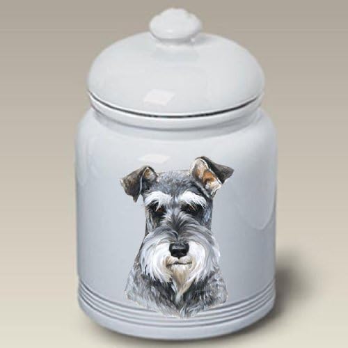 Schnauzer Uncropped Dog - Linda Picken Treat Jar