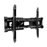 Bell'O 7640B Expandable Tilting or Fixed Low Profile Wall Mount fits a 32-Inch to 84-Inch Flat Screen TV Up to 280 lb's (Black)