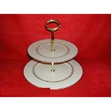 Castleton China Carlton Hostess Tray 2 Tier by CASTLETON CHINA