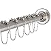 Kingston Brass SCC3118 Edenscape Adjustable Shower Curtain Rod with Ring Combo, Satin Nickel