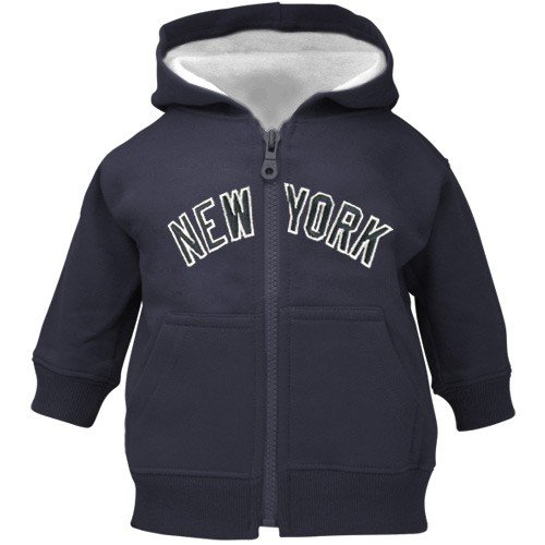 Majestic New York Yankees Navy Blue Infant Team Logo Zip-up Hoody Sweatshirt
