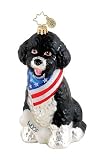 RADKO PATRIOTIC POOCH Dog Americana Glass Ornament Terrier
