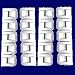 Huggable Hangers Cascading Mini Hooks 18pc Linen