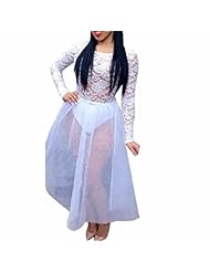 Sexy Summer Lace Cotton Long Sleeves  Dress